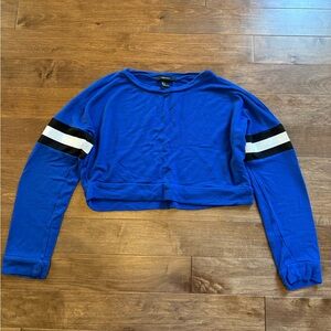 FOREVER 21 LONG SLEEVE CROP TOP